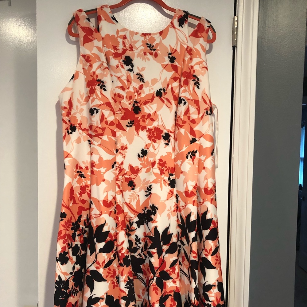 A-line Floral Dress